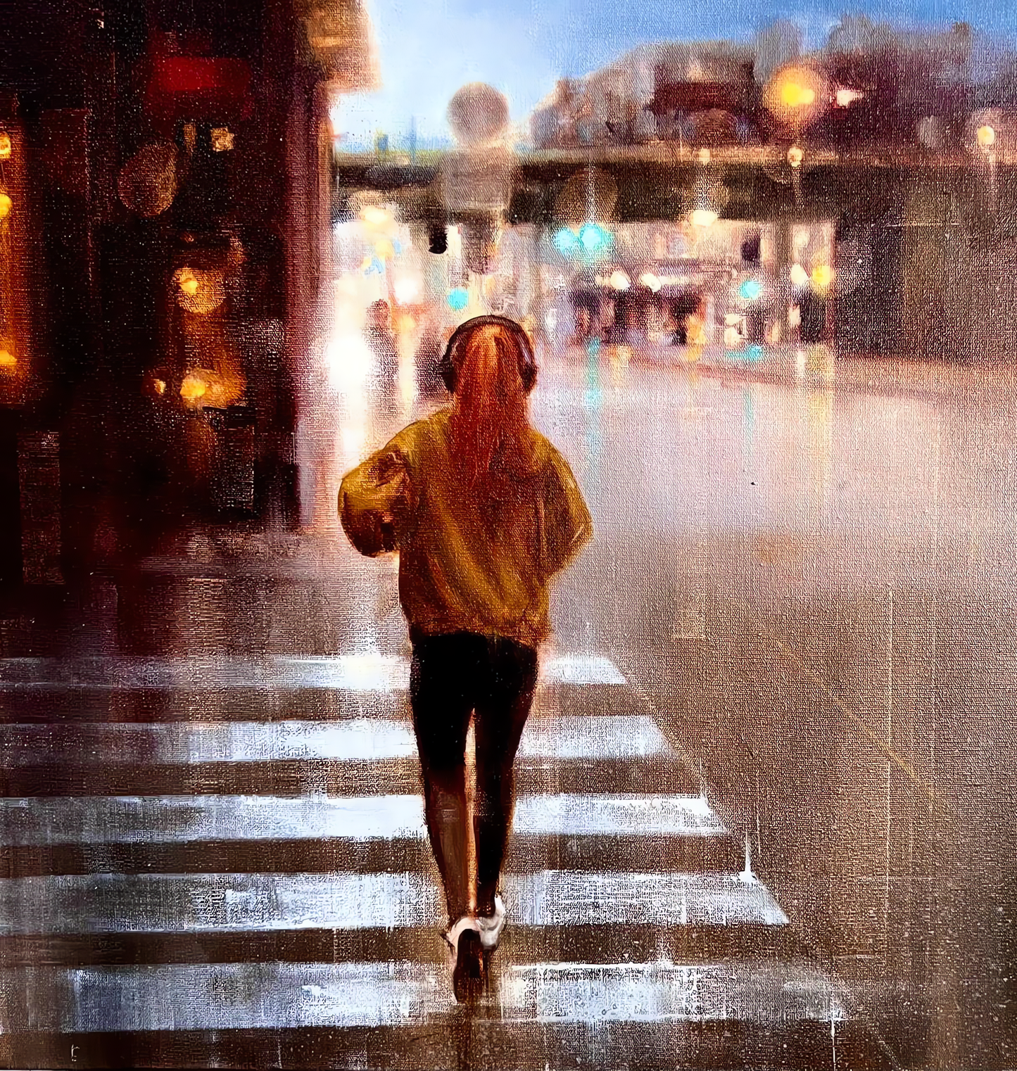 Walking | Oil on canvas | 40 x 40 cm