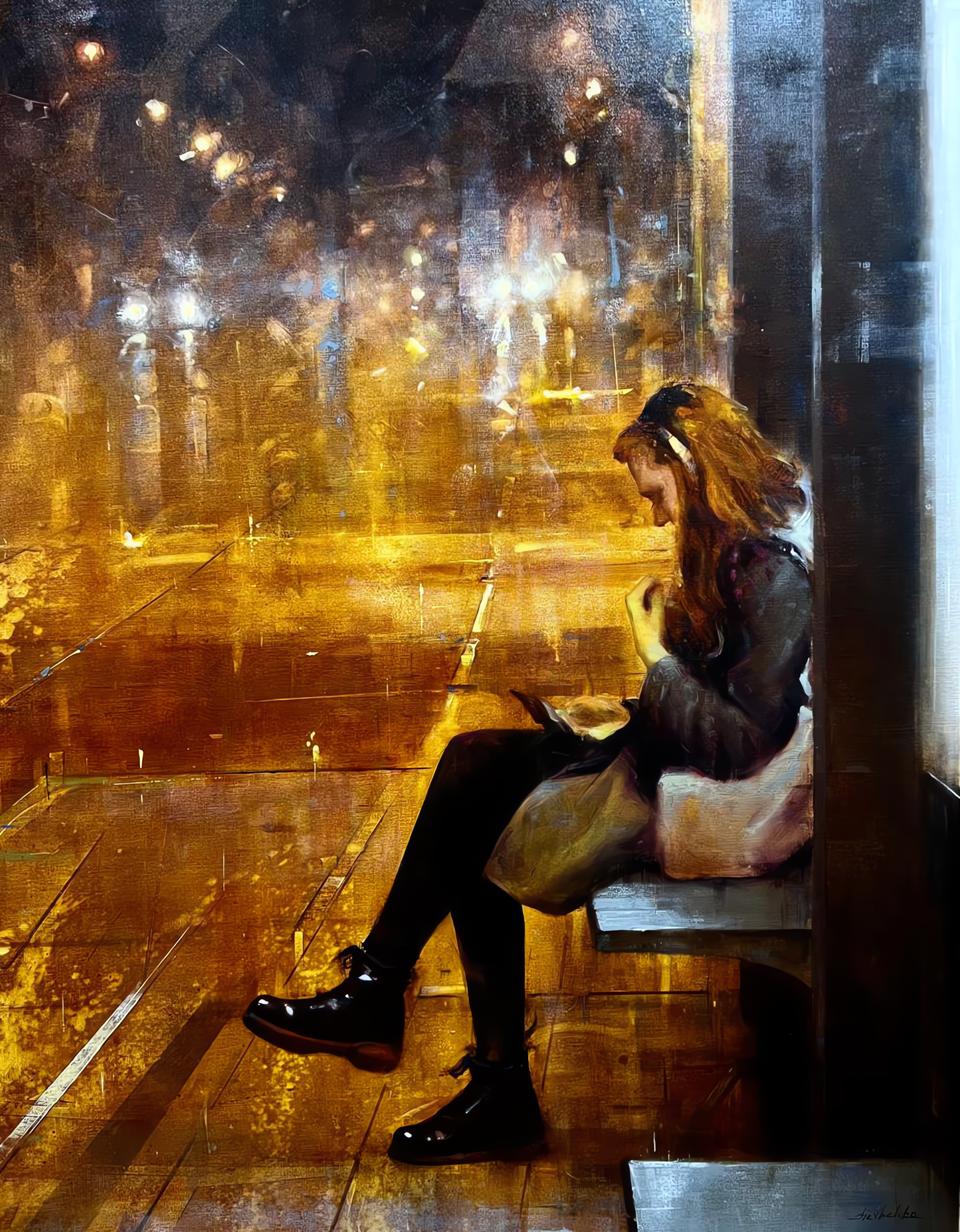 Waiting | Oil on canvas | 125 x 97cm