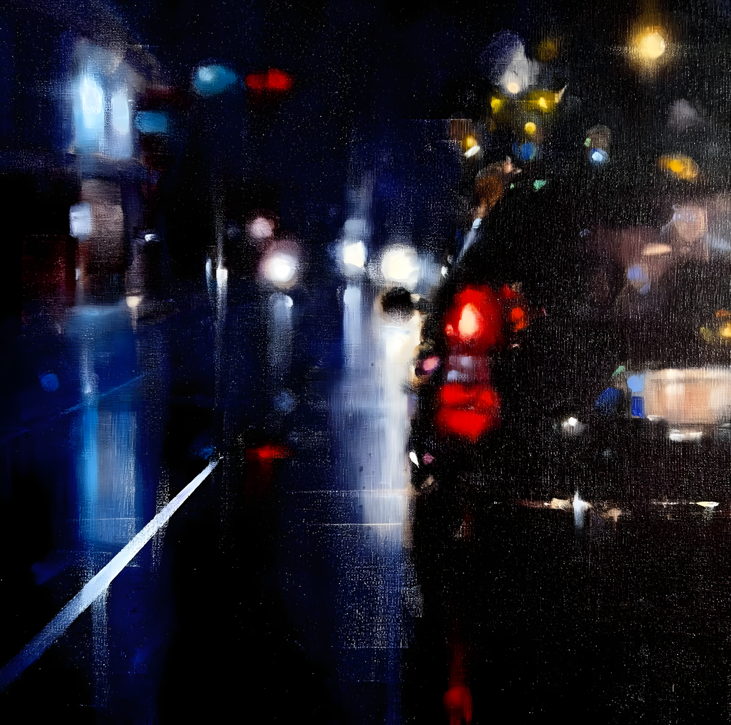 Night in Blue | Oil on canvas | 40 x 40 cm